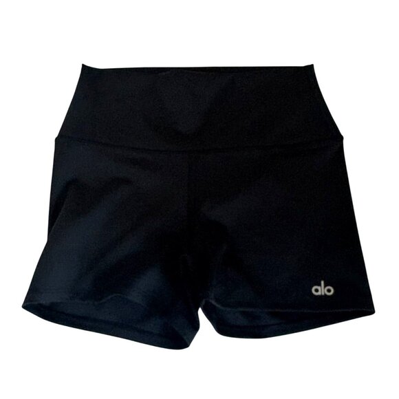 ALO Yoga 3" High-Waist Airlift Short in Black - Picture 1 of 5